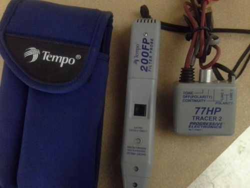 Tempo 200fp inductive amplifier + 77hp tracer 2 tone generator w case for sale