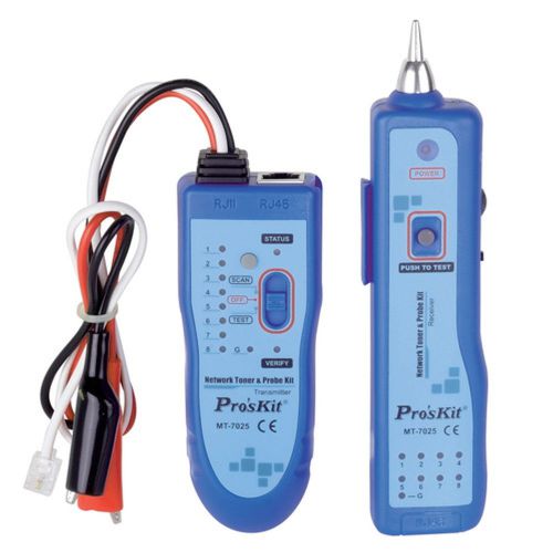 ProsKit MT-7025 Network Tone Probe Kit Wire Tracing LAN Cable Mapping Indication