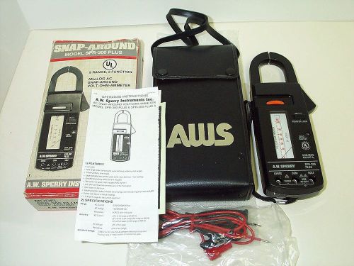 Aw sperry snap-around spr-300 plus electrical test volt ohm ammeter clamp meter for sale