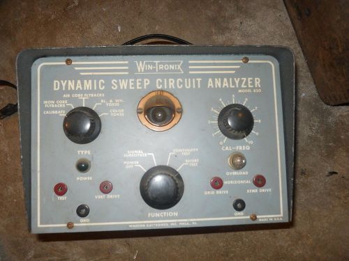 Win-tronix Dynamic Sweep Circuit Analizer circa 1960&#039;s