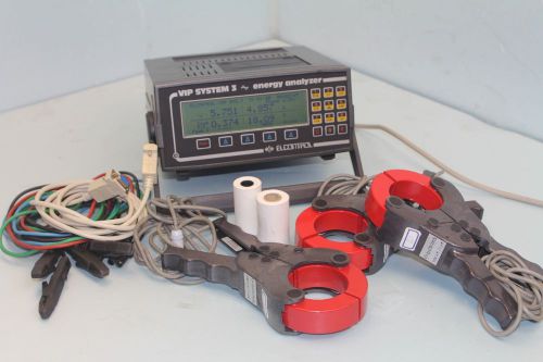 Elcontrol vip system 3 energy analyzer- w/ clamp,case,clip  sn:s11639 for sale