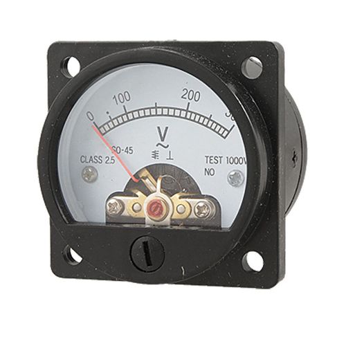 Hot sale! black ac 0-300v round analog dial panel meter voltmeter gauge xmas for sale
