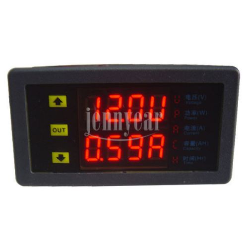 Multi-function voltmeter ammeter dual display voltage current dc 10-90v 100a for sale