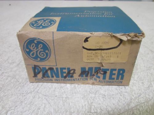 GENERAL ELECTRIC 50-178111LELE1 0-2 D-C AMPERES PANEL METER  *NEW IN A BOX*