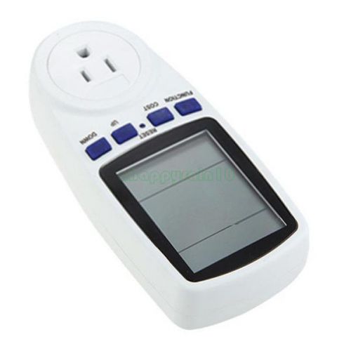 Watt voltage amps energy saving meter power monitor saving analyzer us plug in for sale