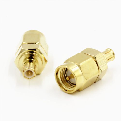 10pcs SMA male plug to MCX male plug RF coaxial adapter connector