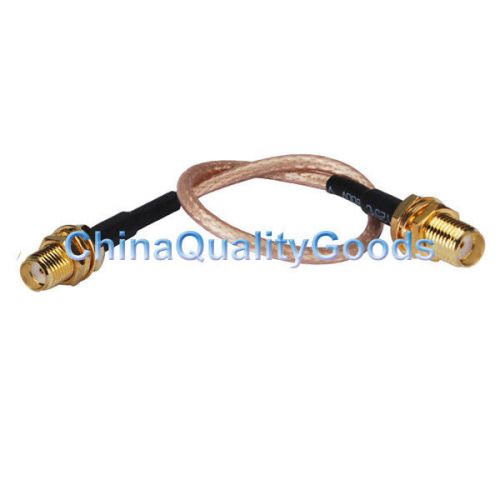 Sma female to sma female bulkhead straight pigtail cable rg316 30cm for wireless for sale