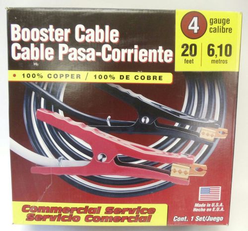 East Penn E-Z Reach 4 Gauge 20&#039; Commercial Service Jumper Booster Cable