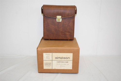 Simpson carrying case, brown, no. 00813, for use with model 463, new for sale