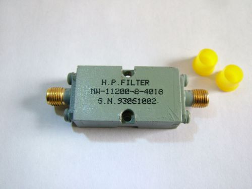 MICROWAVE RF HPF HIGH PASS FILTER 3.8 TO 20GHz MW-11200-8-4018