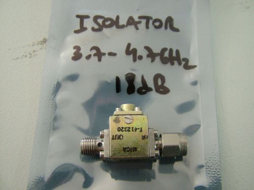 RF ISOLATOR 3.7 - 4.7GHz 18db