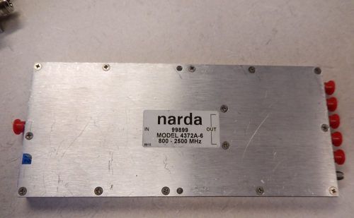 Narda 4372A-6 6-Way Power Combiner Divider 800 - 2500 MHz 136
