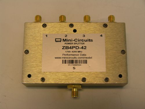 Mini-Circuits ZB4PD-42   4 Way Power splitter/Combiner.  1700 to 4200MHz.