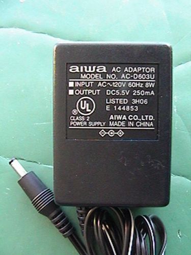 AC Power Adapter Supply AIWA AC-D603U Audio Unit Stereo