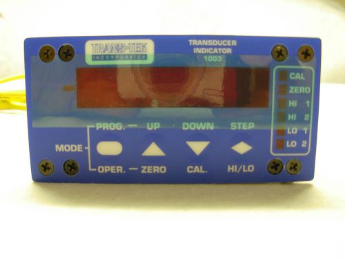 *new*  transducer indicator trans-tek model 1003 0301 for sale