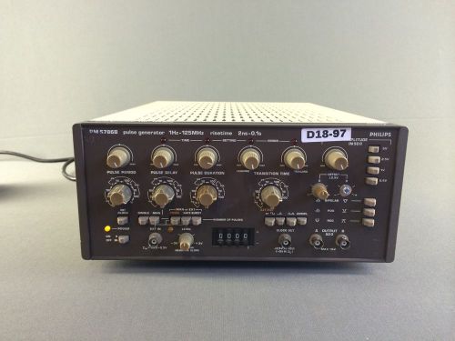 Philips pm 5786b pulse generator 1hz-125mhz risetime 2ns-0.1s for sale