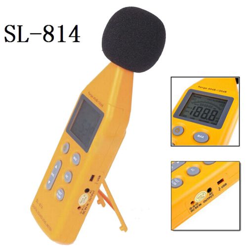 SL814 Digital Sound Pressure Level Meter 40 ~ 130 dB USB Noise Measurement SL814