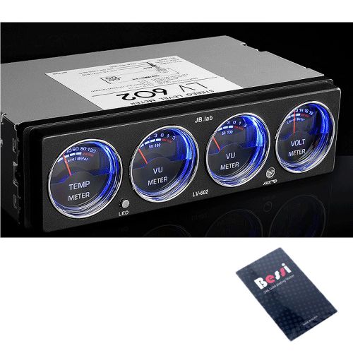 [made In Korea] Car Audio Analog Level Meter - Voltage Temperature Dual_LED
