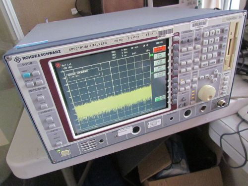 Rohde &amp; Schwarz FSEA30 spectrum analyzer, 20 Hz -3.5 GHz opts B4 B5 B7 B15