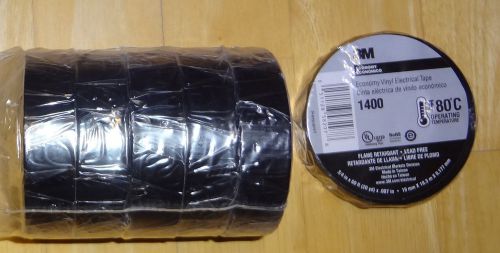 3M Economy Vinyl Electrical Tape 1400-3/4x60FT (6 Rolls)