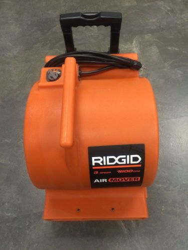 Ridgid 3 speed 1600 cfm air mover blower 30&#039; cord for sale