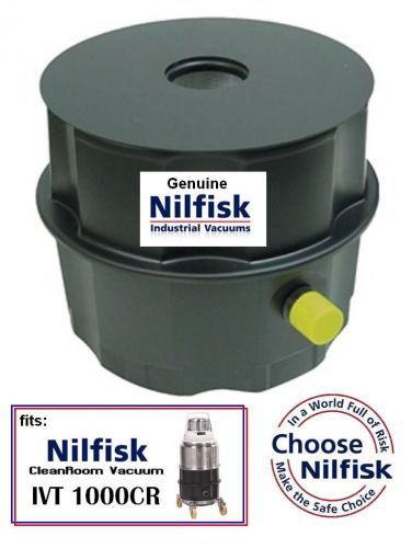Safe-Pak HEPA-Filtered Collection Container: Nilfisk IVT 1000CR cleanroom vacuum