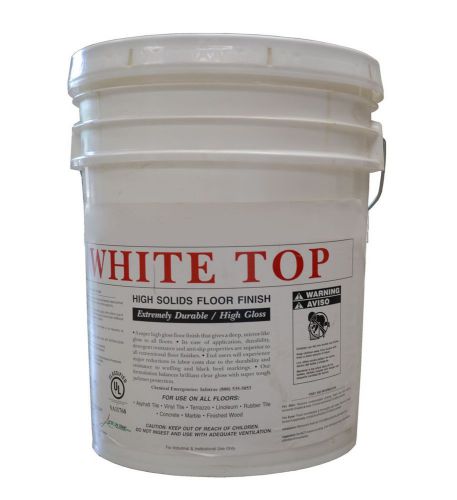 White top high solids floor finish 5 gallon for sale