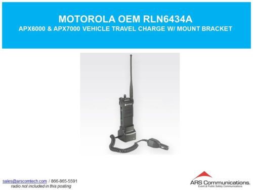 NEW Motorola Travel Charger APX6000 APX7000 w/VEHICLE MOUNT BRACKET
