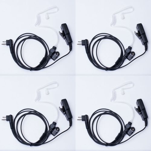 4 pcs clear tube headphone for motorola cls1110 cls1410 axv5100 axu4100 cp250 for sale