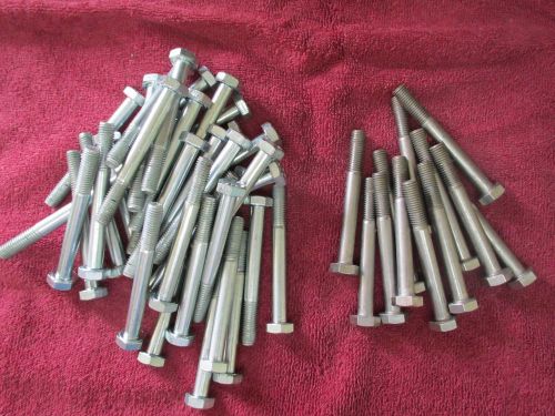 Hex Head Bolts M10 x 90mm, 35 plated and 12 stainless steel. 47 total bolts