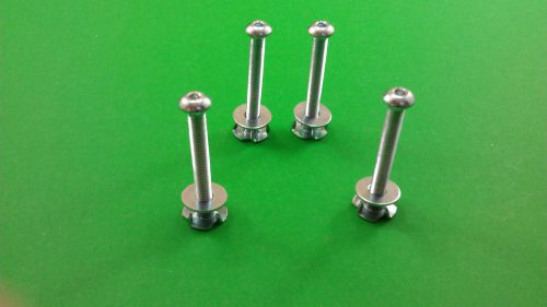 5/16&#034; BOLTS WITH THREADED INSERTS FOR WOOD, 4 WASHERS, COUNT 4