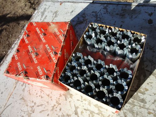 Full box of new big redhead cement anchors for 7/8 bolts