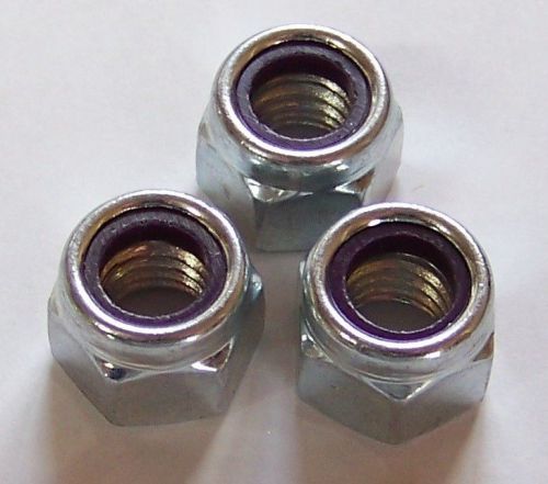 100 Qty-NC Nylon Insert Lock Nut 1/4-20 ZP(9539)