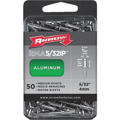 Arrow fastener rma5/32ip arrow rivets-5/32x1/4 alum rivet for sale