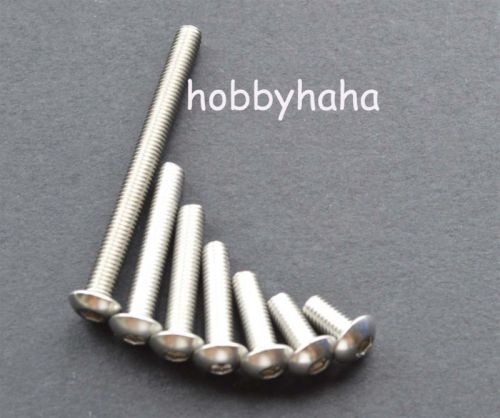 50pcs new  metric thread m5*16 stainless steel button head allen screws bolts for sale