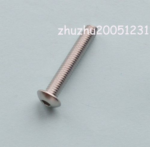 50pcs new metric thread m5*30 stainless steel button head allen screws bolts for sale