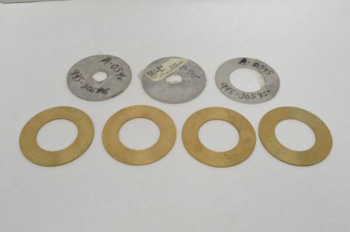 LOT 7 NEW ASSORTED 3/4-2IN ID STAINLESS STEEL FLAT WASHER B227997