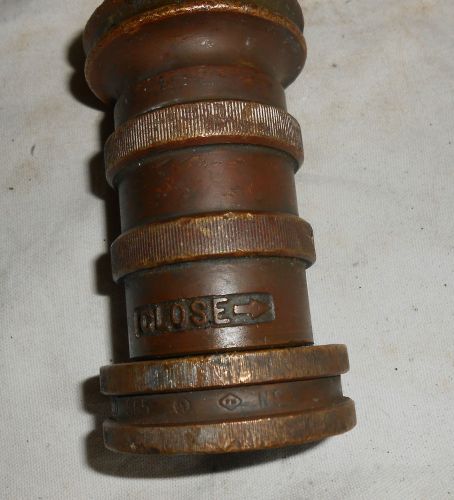 Vintage   fire nozzle  akron 1.50 nh  1 1/2 inch hose for sale