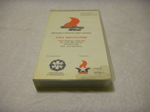 1994 Vol.94-1 WORKING FIRE Firefighter TRAINING VHS Video Tape - SEE CONTENTS