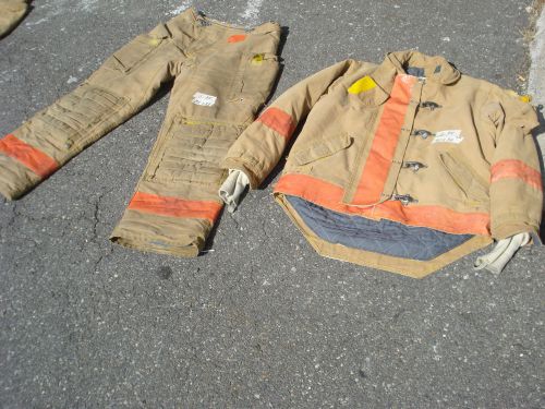 Set 36x33 Pants Jacket Coat 41x32 Firefighter Turnout Gear MORNING PRIDE....S35