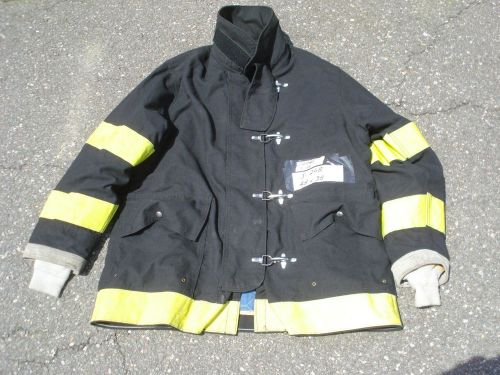 48x38 big black jacket coat firefighter bunker fire gear cairns....j268 for sale