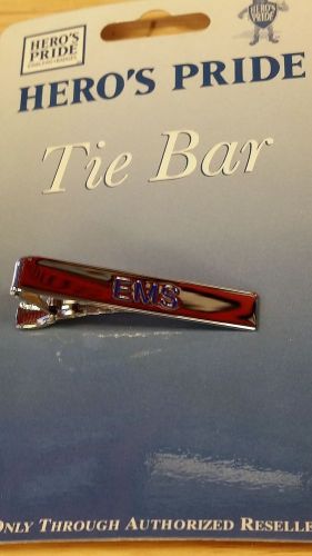HEROS PRIDE -Tie Bar - EMS -Silver/Royal Blue - 3985NMR