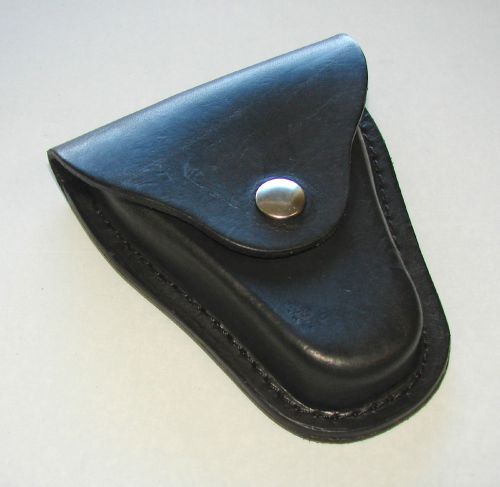Boston Leather Economy Handcuff Case w/Snap Closure and Slotted Back # 5516