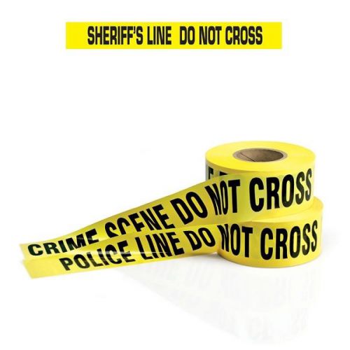 Armor Forensics 3-5003 Sheriff&#039;s Line Barrier Tape 3&#034; x 1000 Ft