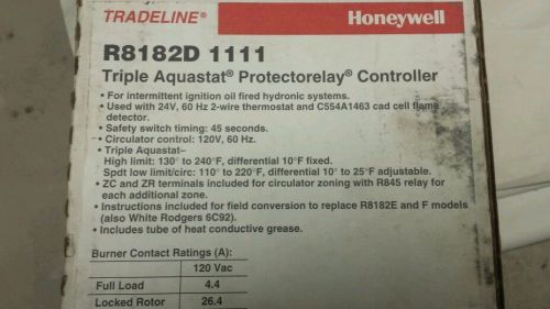 Honeywell r8182d 1111 triple aquastat protectorelay controller for sale