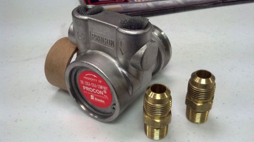 Procon, pump, stainless steel, 15 to 140 gph,  3/8&#034;npt male  x 3/8&#034; male flare for sale