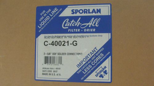 New factory overstock sporlan valve - c40021g - filter drier shell - 2-5/8&#034; odf for sale