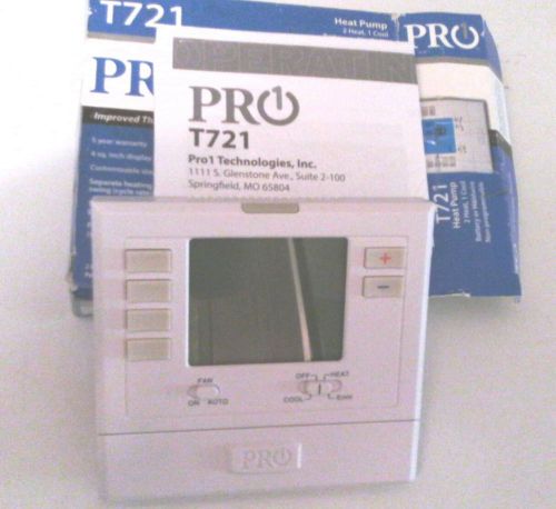 T721 pro1 heat Pump thermostat 2 heat 1 cool battery or hardwire non programmabl