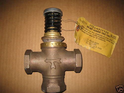 Johnson controls steamfitter 3 way valve 1 in v-4324-1007 for sale