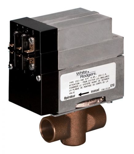 White rodgers three wire 3/4&#034; hydronic sweat  zone valve - 24 volt - 1311-102 for sale